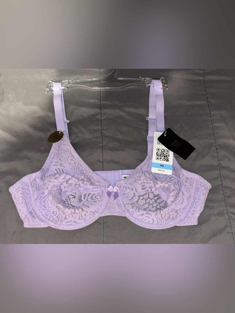 Wacoal Lilac Lace Underwire Bra